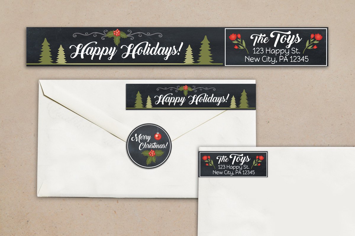 wandererillustr's tweet image. These are a must have for anyone who has a ton of Christmas cards to send! 
#ChristmasStickers #addresslabel #printablestickers #christmas