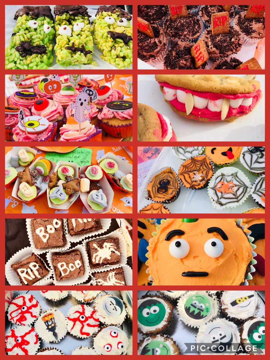 Amazing #Halloween #charity #cakesale from 8JLB - #fundraising for #LoughboroughYouthDevelopmentProject #LYPD #Spooky but #yummy!