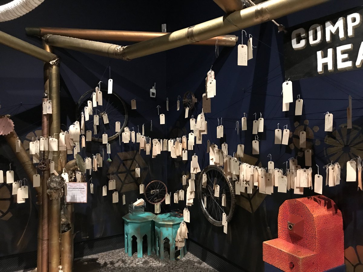 TheBowesMuseum's tweet photo. One week left to help the Meccha_Donks defeat the #OrangeMoon!! Let yourself enchanted by the #ClockworkGarden exhibition #crafts #famfun https://t.co/OJlyX5fGsy