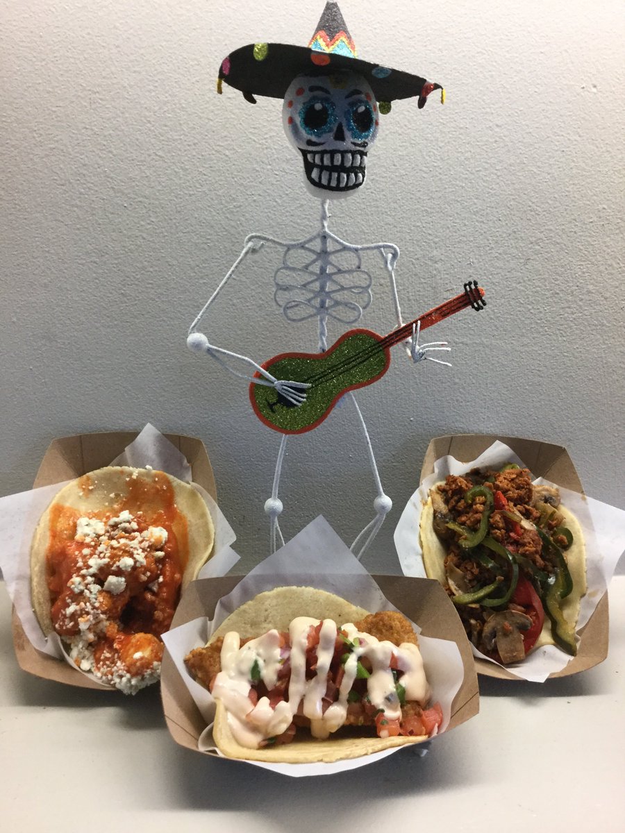 MondoTaco's tweet photo. It's spooky-delicious! Trick-O-Treat yourself for 3 Days, 3 tacos, $3 each. Oct. 31-Nov. 2. 👻 🌮👻  https://t.co/PjlY888ZT8 #Halloween https://t.co/gnWzATkUgW