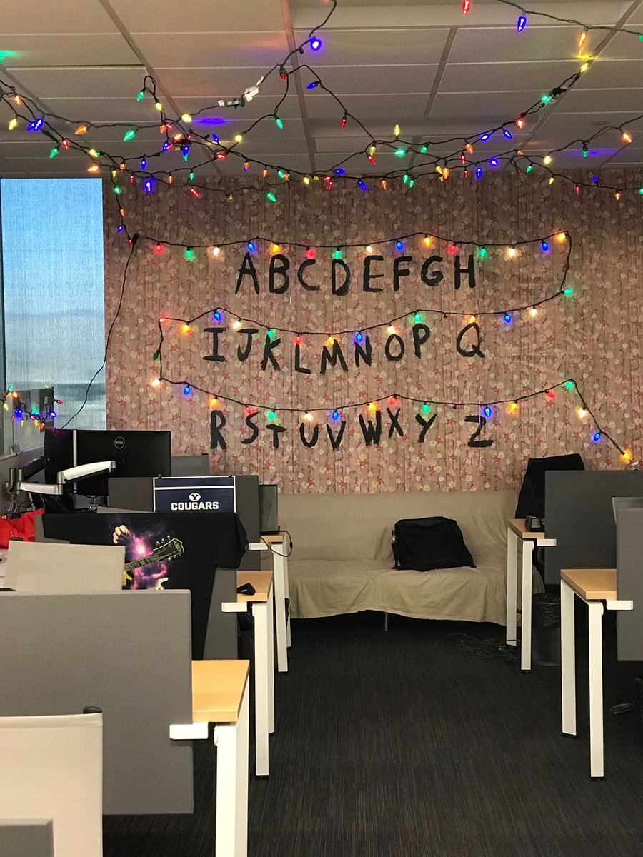MaritzCX's tweet image. It looks a lot like Halloween @MaritzCX #employeefun, #strangerthings