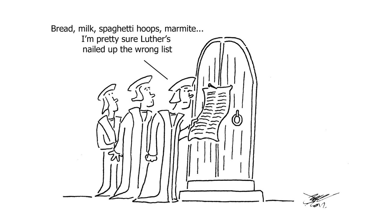 JamesDFMellor's tweet image. #cartoon for #Reformation500