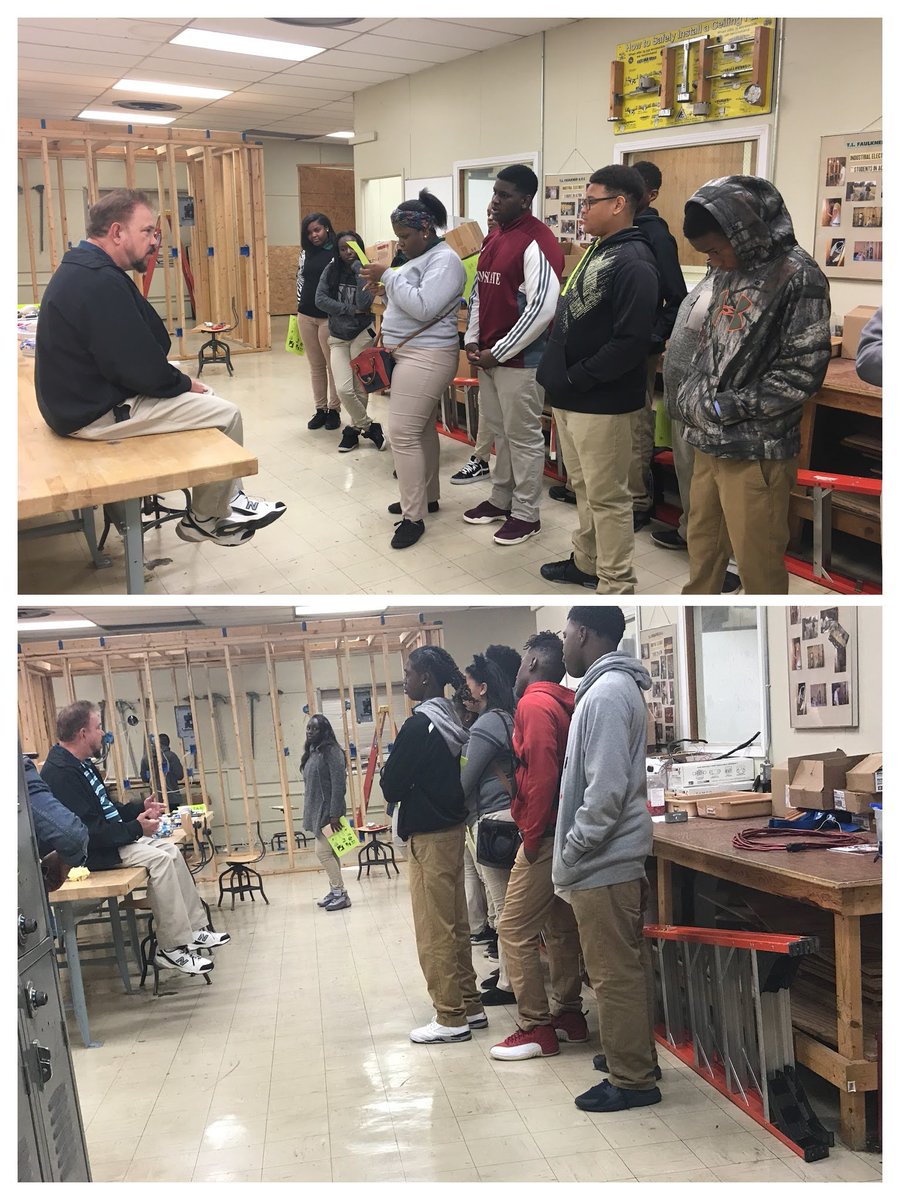 faulkner_ctc's tweet photo. Check out the @VHSAcademies tour of Faulkner this morning! Future's so bright in electrical, these students should be wearing shades! #tlfctc #tlfelectrical #vigortour @Careertechmob @MarcieMcNeal https://t.co/zgEgMYghBS