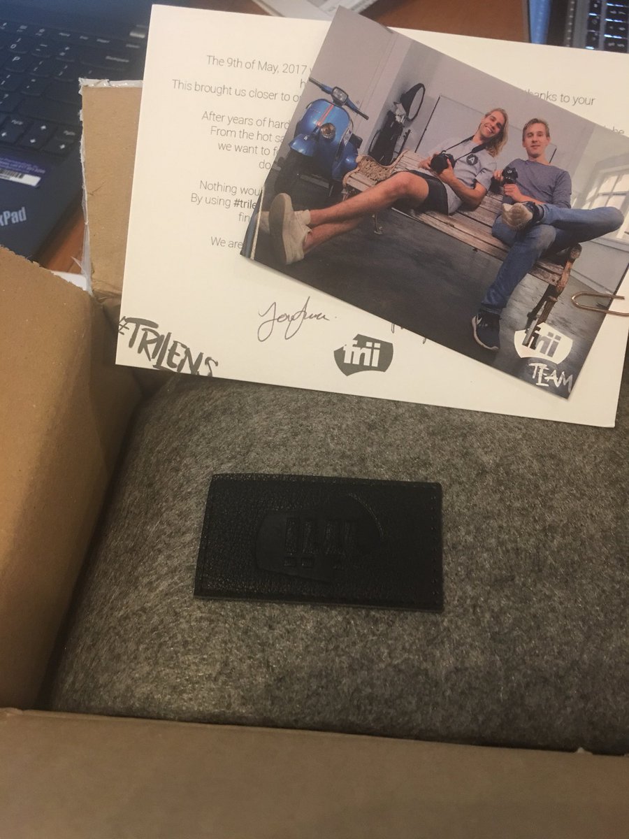 Blake_Long's tweet photo. Woohoo! My #trilens finally arrived via buddy in Finland who ordered it for me! Can’t wait to start using! @FriiDesigns #firstinUSAtogetone https://t.co/c1mbEhMZX0