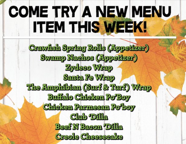 Froghead_OS's tweet photo. Our NEW FALL MENU comes out at 5pm today! Show this offer to our wait staff and enjoy $1.00 and new menu item! Expires Sunday, 11/5/17 https://t.co/m2NjbMtBQN