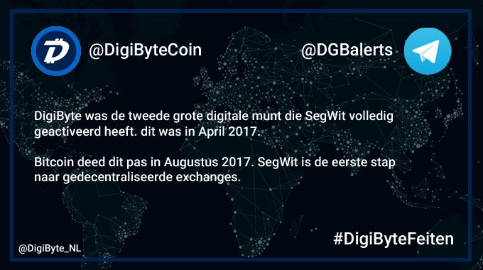 DigiByte_NL's tweet photo. De vierde #DigiByteFeiten! De activatie van #SegWit zorgt dat #AtomicSwaps mogelijk zijn, tussen bijvoorbeeld $btc en @DigiByteCoin https://t.co/ie8erOukN1