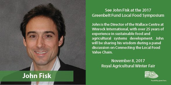 ontariofresh's tweet photo. @winrockinternational  @ngfn Sustainable Food &amp; Agricultural systems. Hear what John Fisk has to say Nov 8 Greenbelt  #LocalFood Symposium https://t.co/DC3XiVFgVL