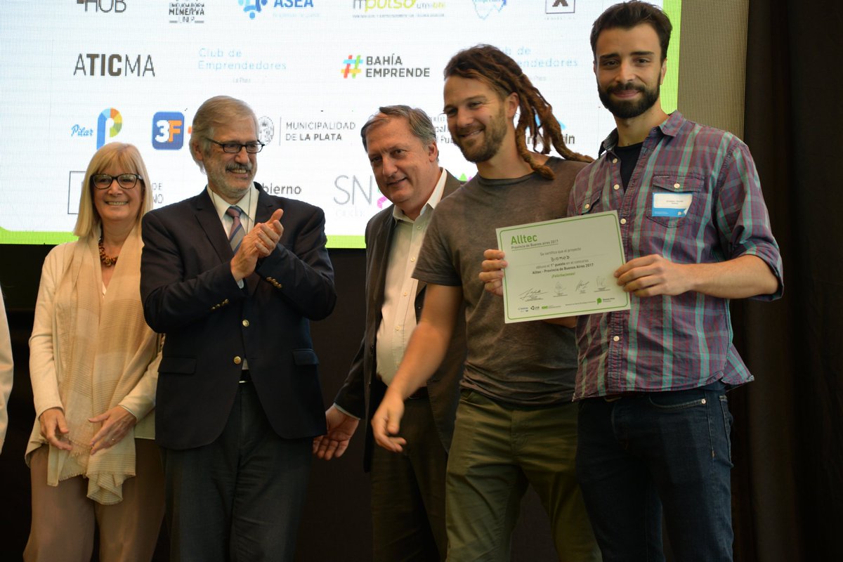 CienciaPBA's tweet photo. ¡Felicitaciones a los integrantes de #Biomod, #BAC-1 y #Ponce, ganadores del concurso provincial de #bioemprendedores #AllTec! https://t.co/Z7VNVtc7WS