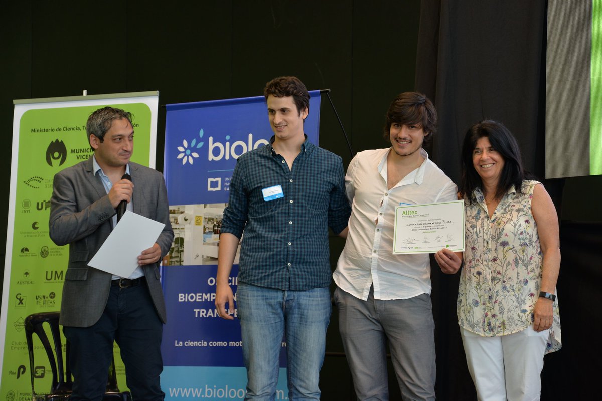 CienciaPBA's tweet photo. ¡Felicitaciones a los integrantes de #Biomod, #BAC-1 y #Ponce, ganadores del concurso provincial de #bioemprendedores #AllTec! https://t.co/Z7VNVtc7WS