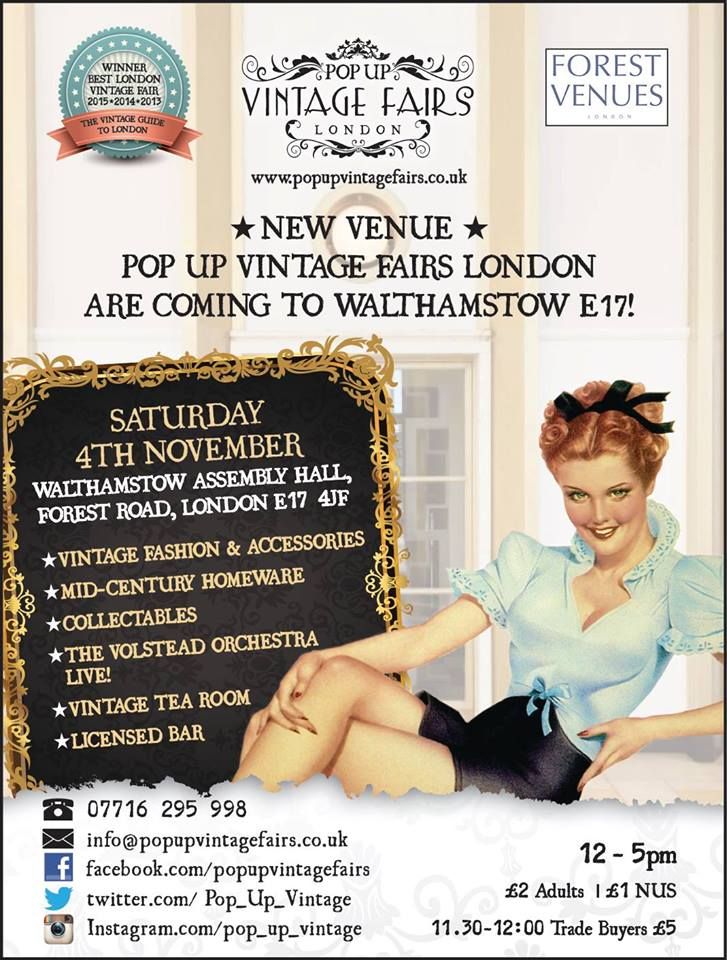 wfcouncil's tweet photo. This Saturday a @Pop_Up_Vintage fair is arriving at Walthamstow Assembly Hall!
https://t.co/bBnFXf1rMr @ForestVenues #WAH17 #mylocalculture https://t.co/jinIlTr1yB