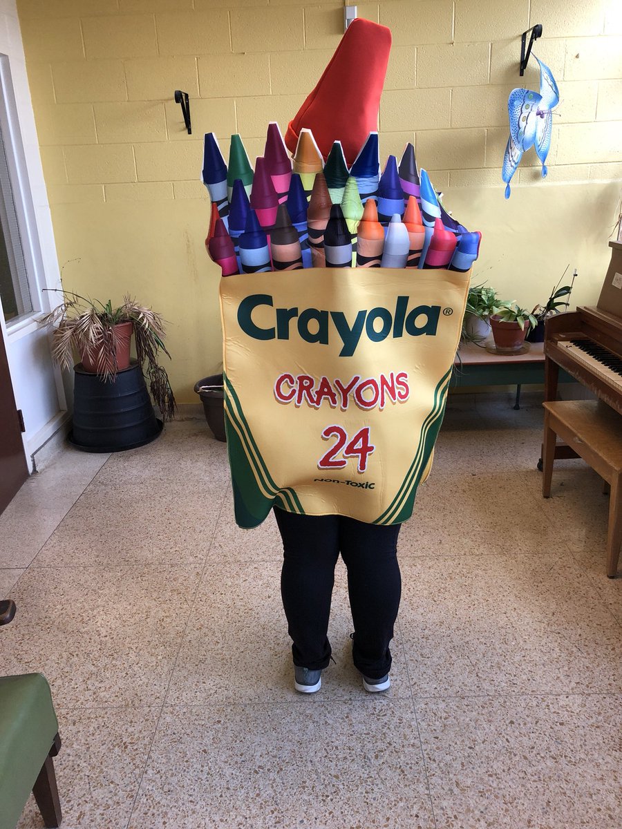 purchase_ms's tweet photo. Happy Halloween! #artteachercostume #crayolafun #HappyHalloween @CedarbrookTDSB https://t.co/nNuHU2w1Iv
