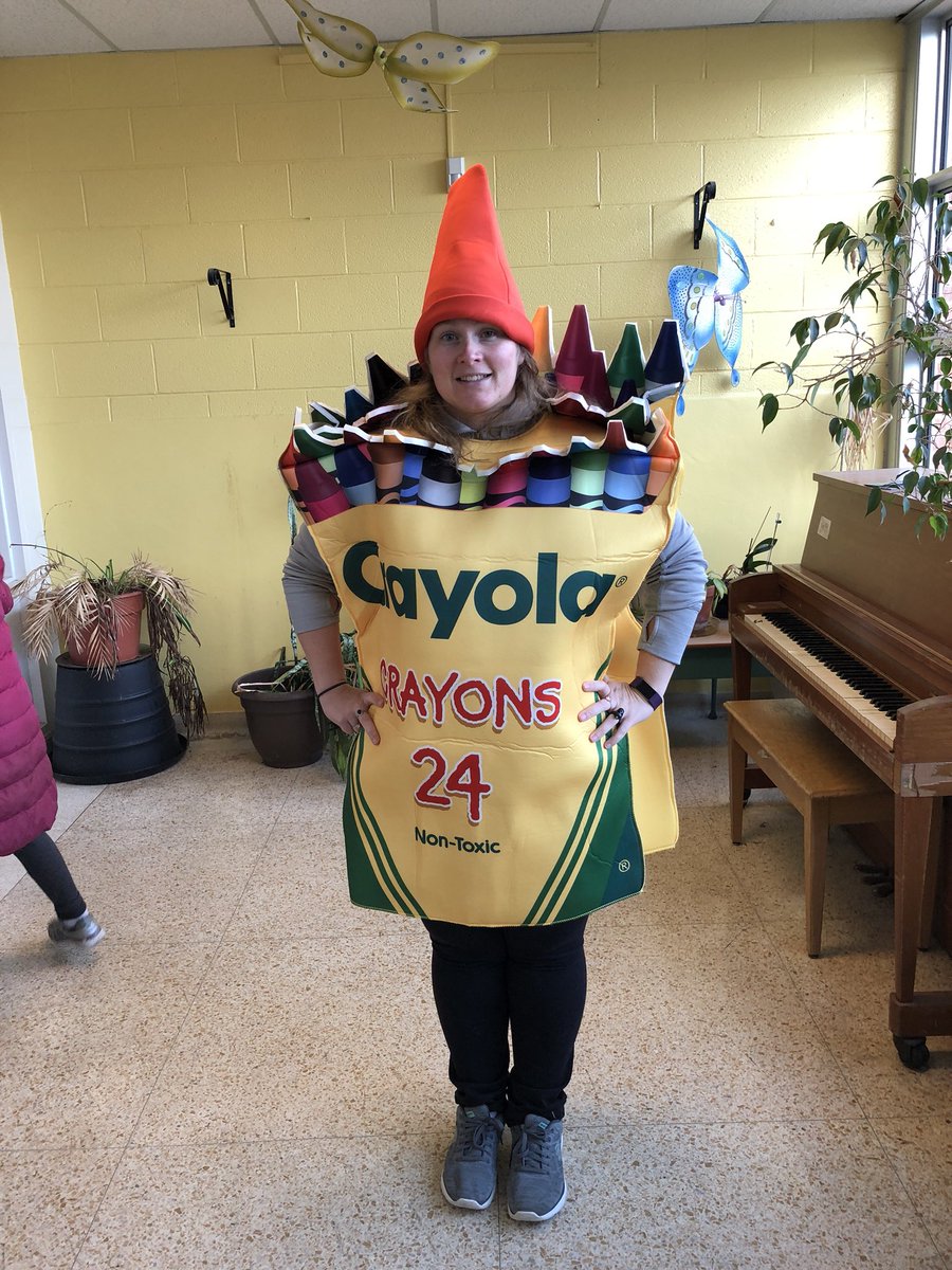 purchase_ms's tweet photo. Happy Halloween! #artteachercostume #crayolafun #HappyHalloween @CedarbrookTDSB https://t.co/nNuHU2w1Iv