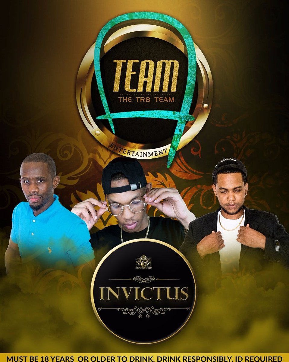 chancellor_hall's tweet photo. 💎 I N V I C T U S 💎
Featuring A-TEAM !! 🔊🔊🔊
This Saturday, Nov. 4th @ the Med Building, UWI Mona
#InvictusExclusive
#ThinkPremium https://t.co/jM9ESW8HlD