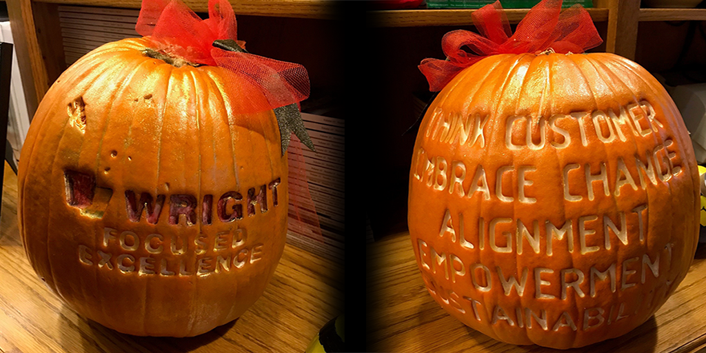 wrightmedical's tweet photo. Happy Halloween from Wright Medical Warsaw, IN Team https://t.co/if5icV9KBi