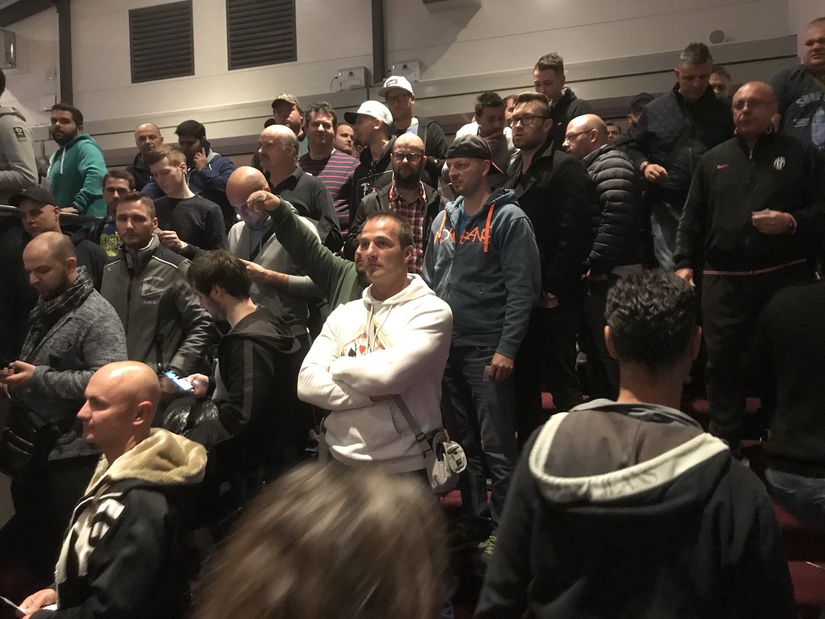 Kevmath's tweet photo. Players waiting to be seated in the final flight of the Colossus #ItsGonnaBeAWhile @PokerroomKings https://t.co/GFFiPaJpls