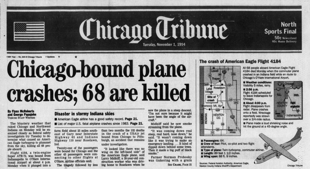 archives Oct American Eagle Flight crashed en route Chicago