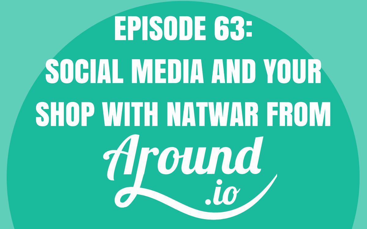 marmalead's tweet photo. Ep 63: Social Media and Your Shop with Natwar from @aroundio_ - Join us for a chat with Natwar abt social media mktg https://t.co/TGynU0Wade https://t.co/KNVIZ6aG1C