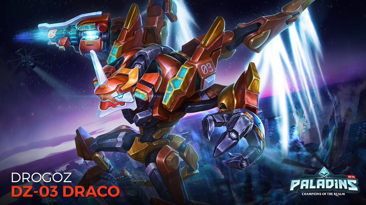 Doing a new DZ-03 Draco #giveaway bonus entries to my twitch subs!  Good luck @paladinsgame fans!  gleam.io/competitions/b…