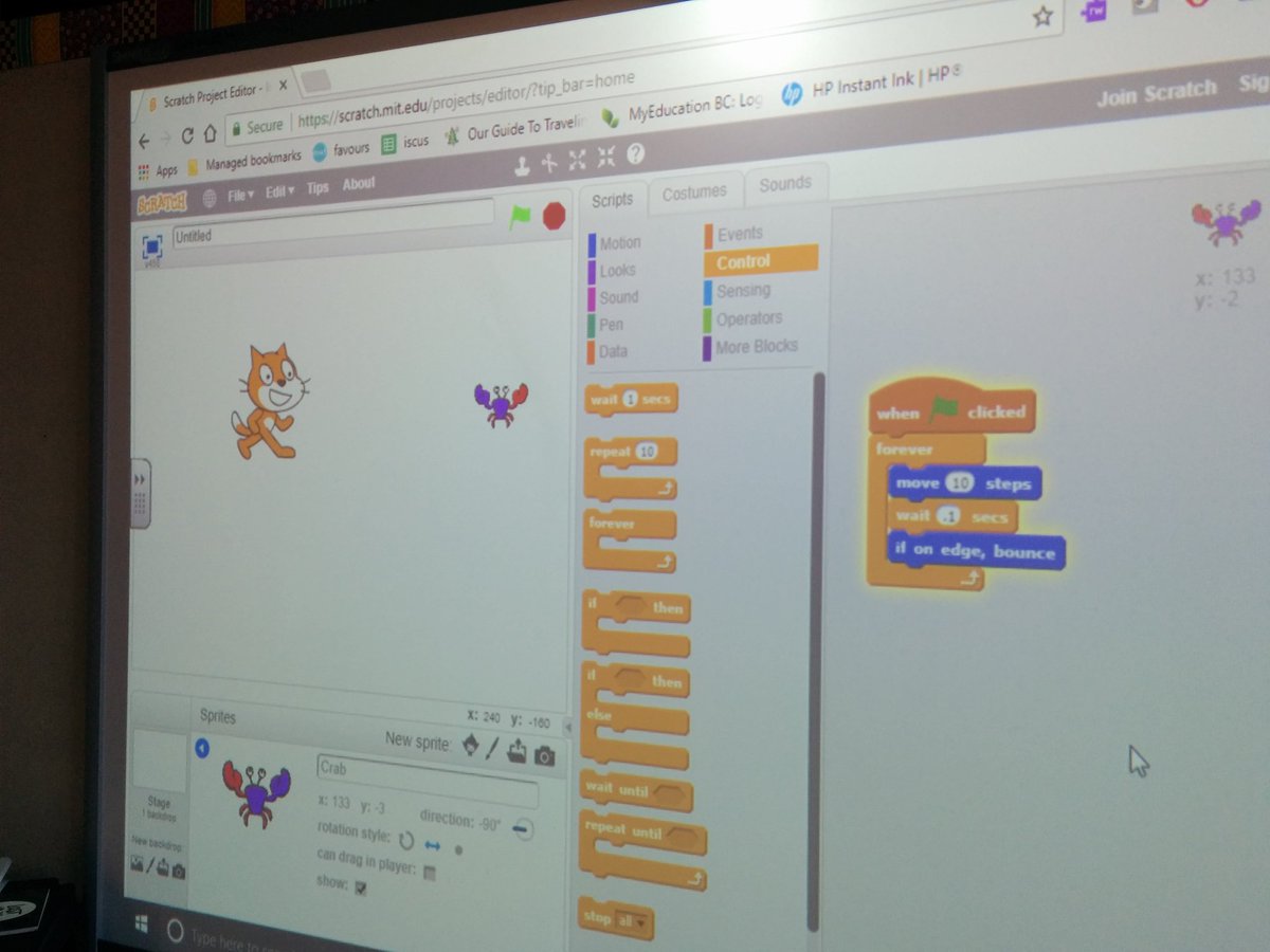 Our <a href="/scratch/">Scratch Team</a> cat is eating a colourful crab today at  @tractionsm #bandittour17