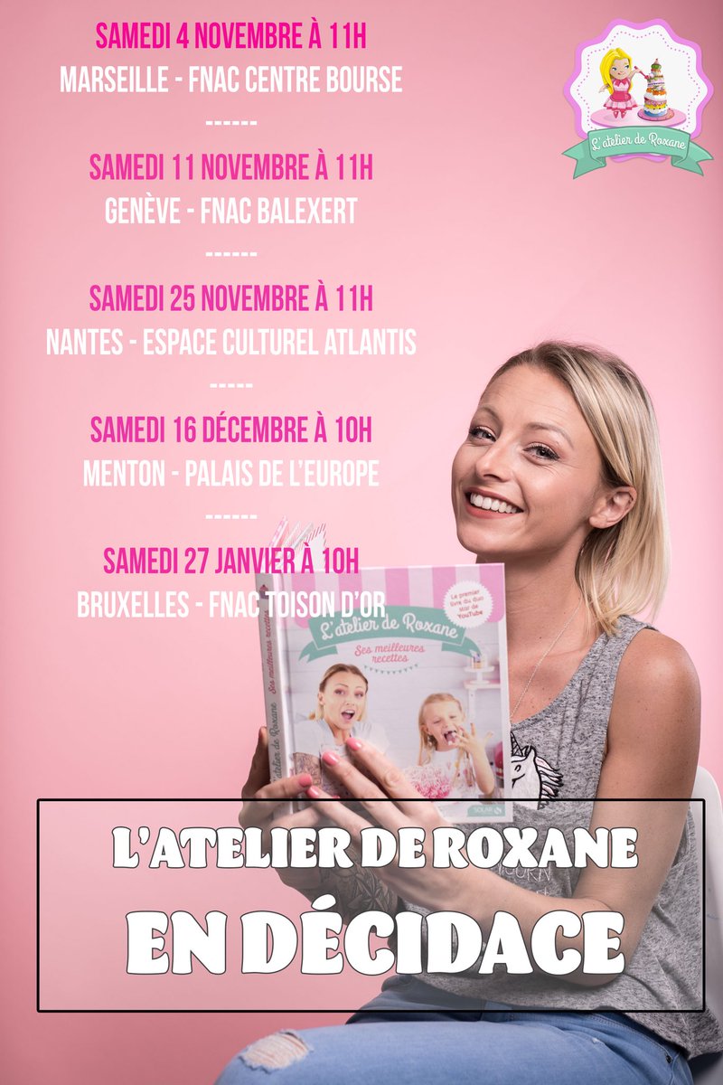 L Atelier De Roxane On Twitter Les Horaires De Mes Dedicaces