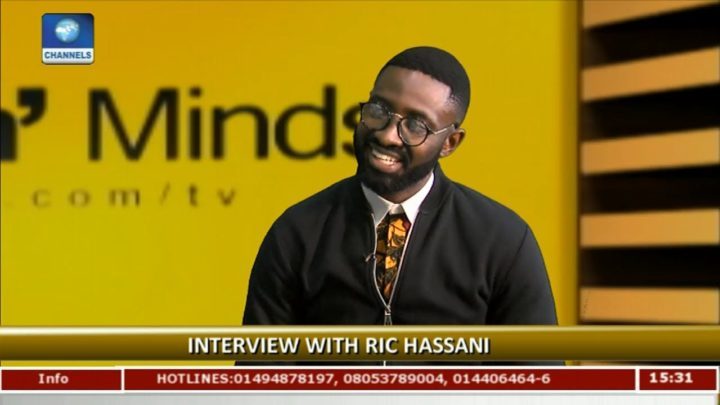 eventsnapng's tweet photo. Watch Ric Hassani speaks on Music &amp; Relationships on Rubbin’ Minds https://t.co/4HmvcAQCF8 https://t.co/8wJ5QYKVWH