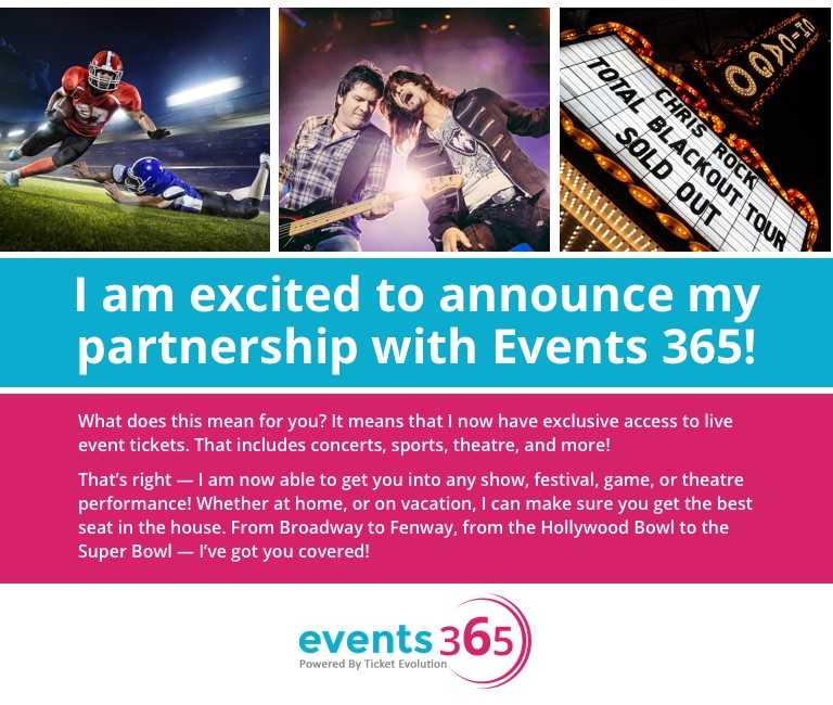 RoamTheEarth_'s tweet photo. We're excited to be partnering w/ @Events_365! Now ROAM clients have exclusive access to concerts, theatre and sporting event tickets! https://t.co/23FTZEh0X2