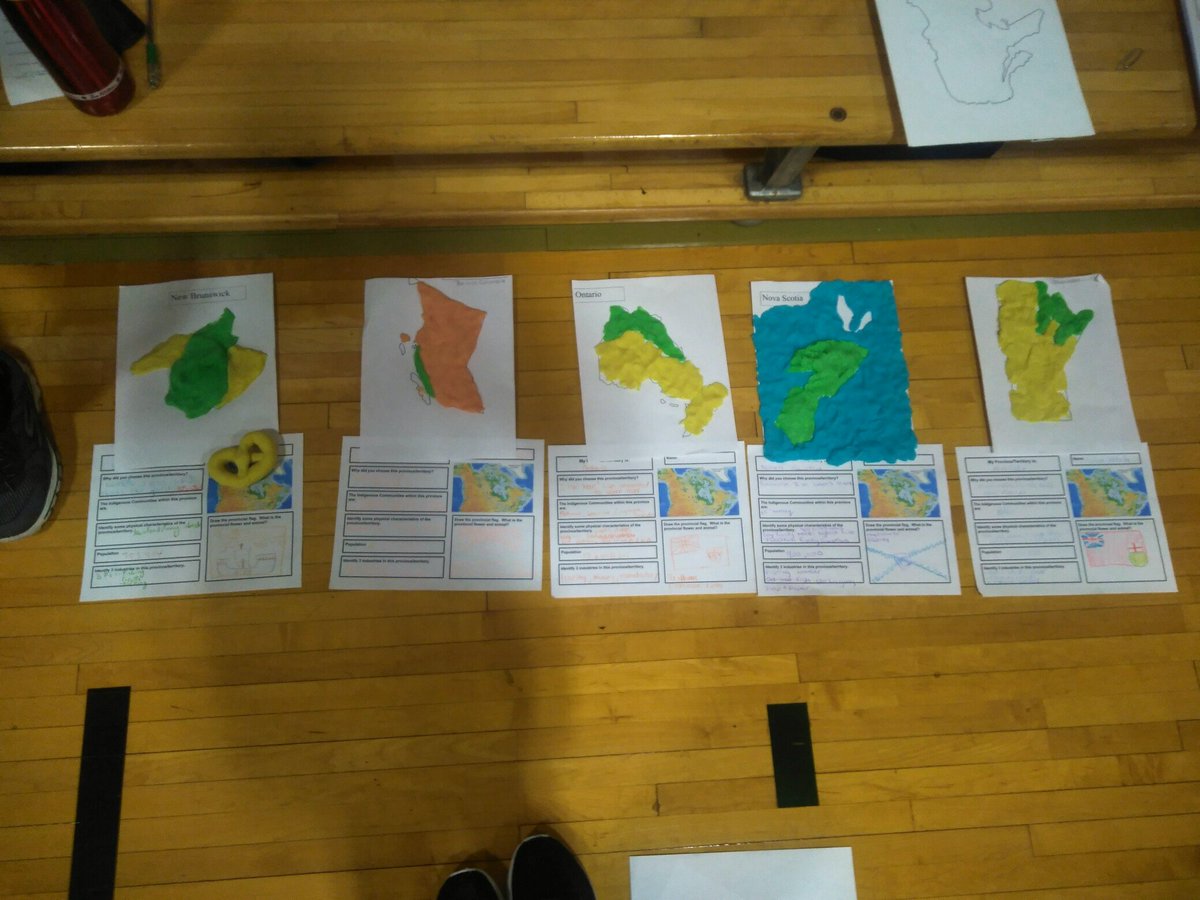 JGteachered's tweet photo. Here's an example of how our classmates helped us make a physical map of Canada 🍁🇨🇦🗺 #socialstudies https://t.co/ldilcw9FQT