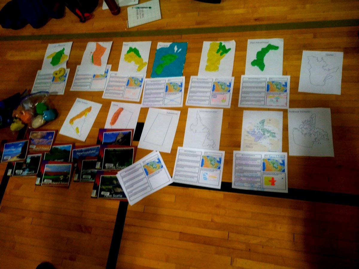 JGteachered's tweet photo. Here's an example of how our classmates helped us make a physical map of Canada 🍁🇨🇦🗺 #socialstudies https://t.co/ldilcw9FQT