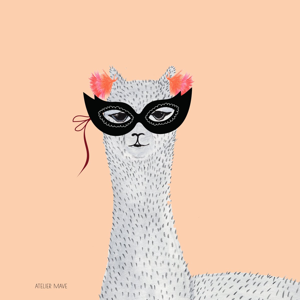 AtelierMave's tweet photo. BOO! 🕸 Happy Halloween from this adorable alpaca! #halloween17 https://t.co/G4esm1chul