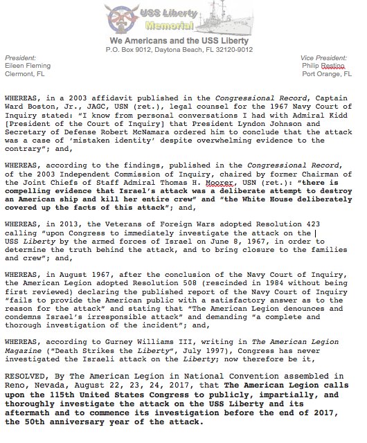 wearewideawake's tweet photo. @SenJohnMcCain @USNavy PLZ ACT on #AmericanLegion #resolution40 calling on #115Congress INVESTIGATE #USSLiberty attack & aftermath 50yrs #PTS #LBJ #coverup https://t.co/tedxCYBhIL