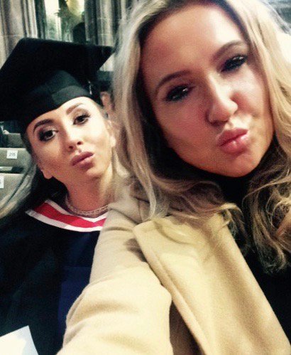 campaignkate's tweet photo. Beautiful graduation @uochester 
Little teen cancer patient to confident graduate
Here's @TiffanyW16 1st day we met and today #stillpouting https://t.co/Tv7SzPOLcH