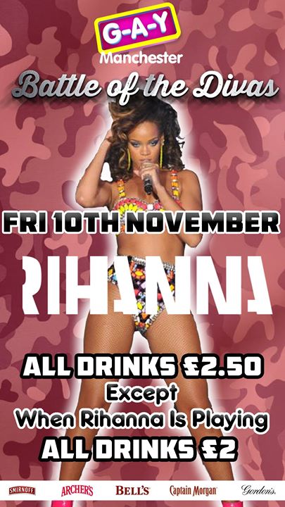 buKahra's tweet photo. #ManchesterNavy, this one's for you. A #BattleOfTheDivas party on Nov 10 at G-A-Y Manchester. https://t.co/s5V3vphx4J