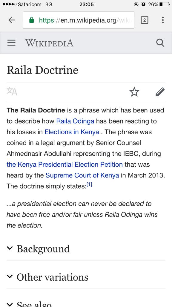 benji_ndolo's tweet photo. Raila has never accepted Defeat. 
#NASAOnPoll https://t.co/Z453aetHyE