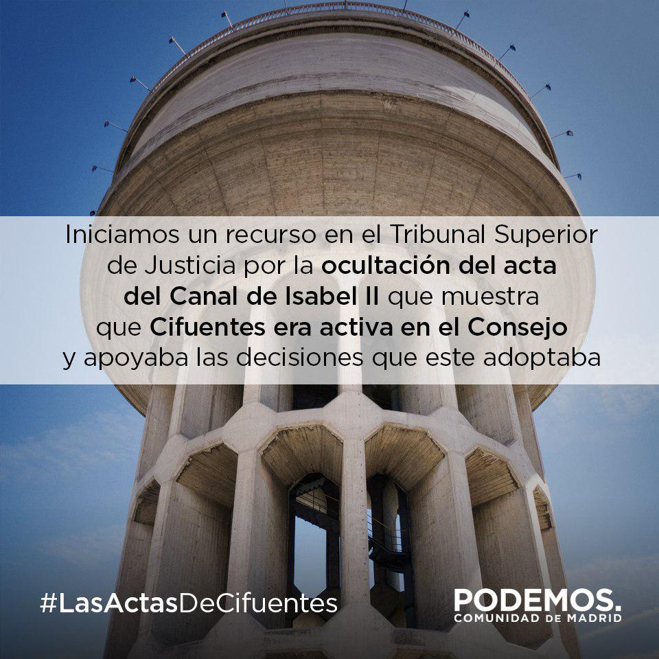 Cifuentes no quiere que sepamos cómo empezó la corrupción en el Canal ¿casualidad? #LasActasDeCifuentes