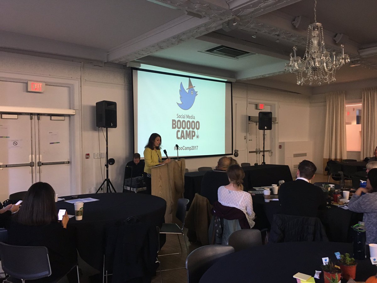 "Every post matters, every engagement matters, it all matters." - Jennifer van der Valk kicking off our speakers at #BooCamp2017!