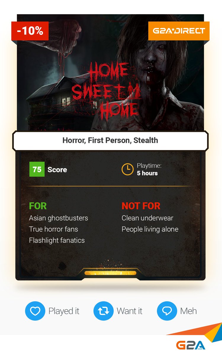 G2A_com's tweet photo. What kind of person enjoys games like this? https://t.co/EDghmHU4zE
 #HomeSweetHome #G2ADirect https://t.co/yyGc9tYu85