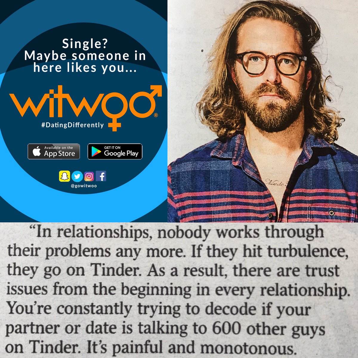 GoWitWoo's tweet image. This is what Gary said in the Times Magazine this weekend. Sounds like he’s ready to start dating differently? 
#real #dating #relationship