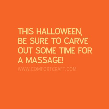 comfortcraft's tweet photo. Happy Halloween! #ComfortCraft #Massage https://t.co/FNbv3qql3m