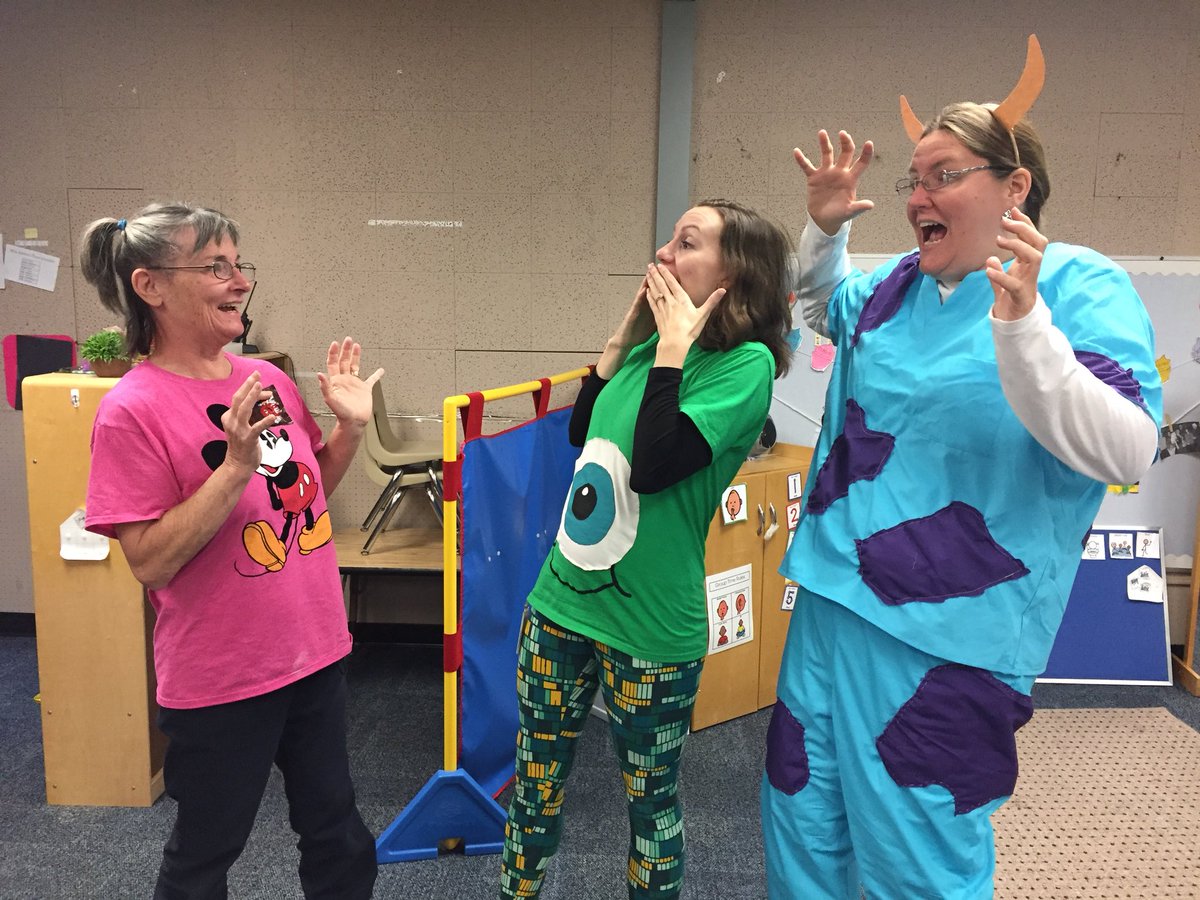 ashlea_ecse's tweet photo. Monsters, Inc crew ready for the fall party #SMECEC #SMSD #preschoolrocks https://t.co/23kPPAmof6