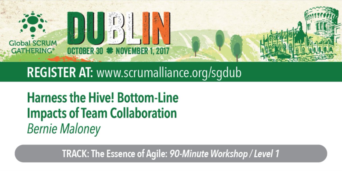 ScrumAlliance's tweet image. Oh, beHIVE! &quot;Harness the Hive&quot; with @berniemaloney&apos;s workshop, happening today at #SGDUB17. #learnthroughdoing #GatheringSessions