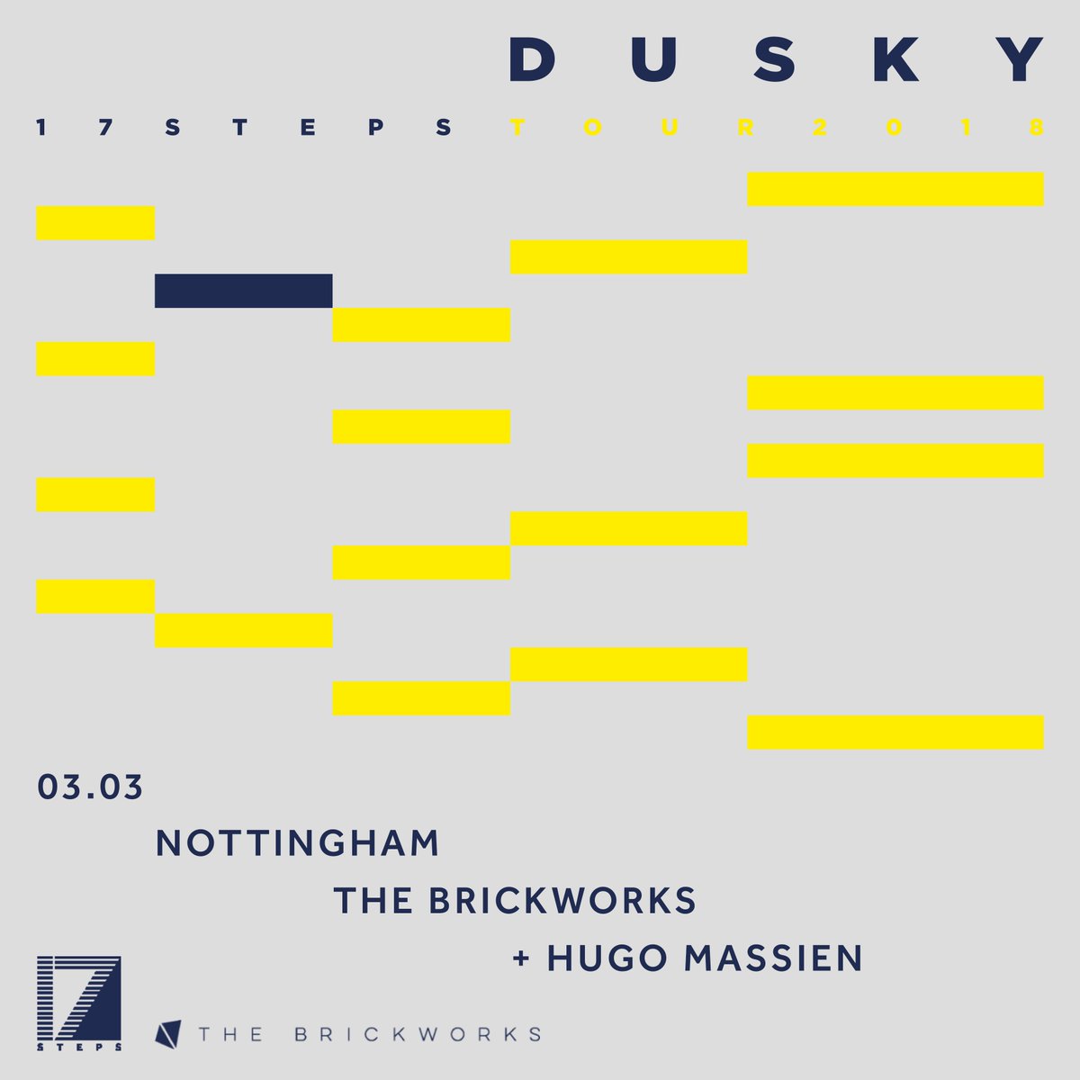 Dusky bring their 17 Steps tour to The Brickworks, 03.03.18. Click inside to win x4 tickets: facebook.com/events/3158147…