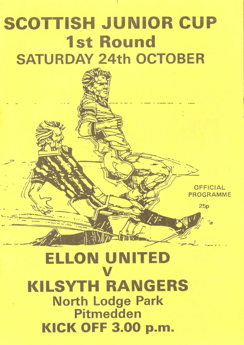 @NonLgeProgs Unusual Scottish Progs #8 <a href="/EllonUnitedFC/">Ellon United</a> v Kilsyth Rangers <a href="/blueloon67/">David Meadows</a>  Scottish Junior Cup 87/8.  Kilsyth won 3-1