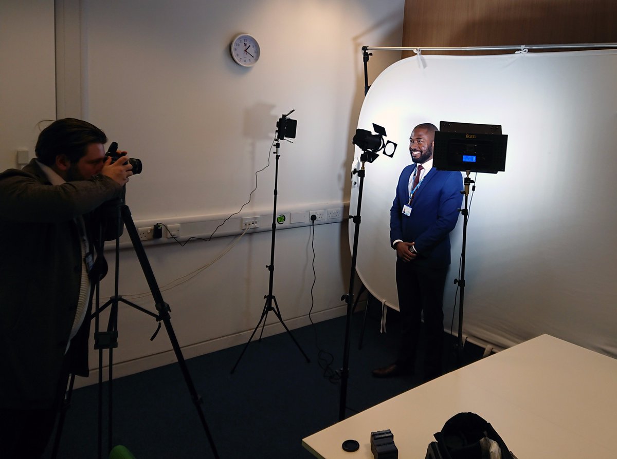 Had my photo taken today and the person after me is the most photogenic man <a href="/NELFT/">North East London NHS Foundation Trust (NELFT)</a> Mr @taiyearo #bigsmile #NHScomms