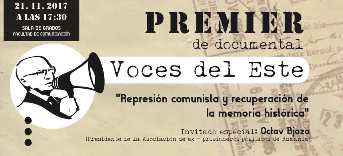 ViaBabel's tweet image. Vía Babel presenta: Premier del documental "Voces del Este" + charla conOctav Bjoza, ex preso político del comunismo facebook.com/events/1984050…
