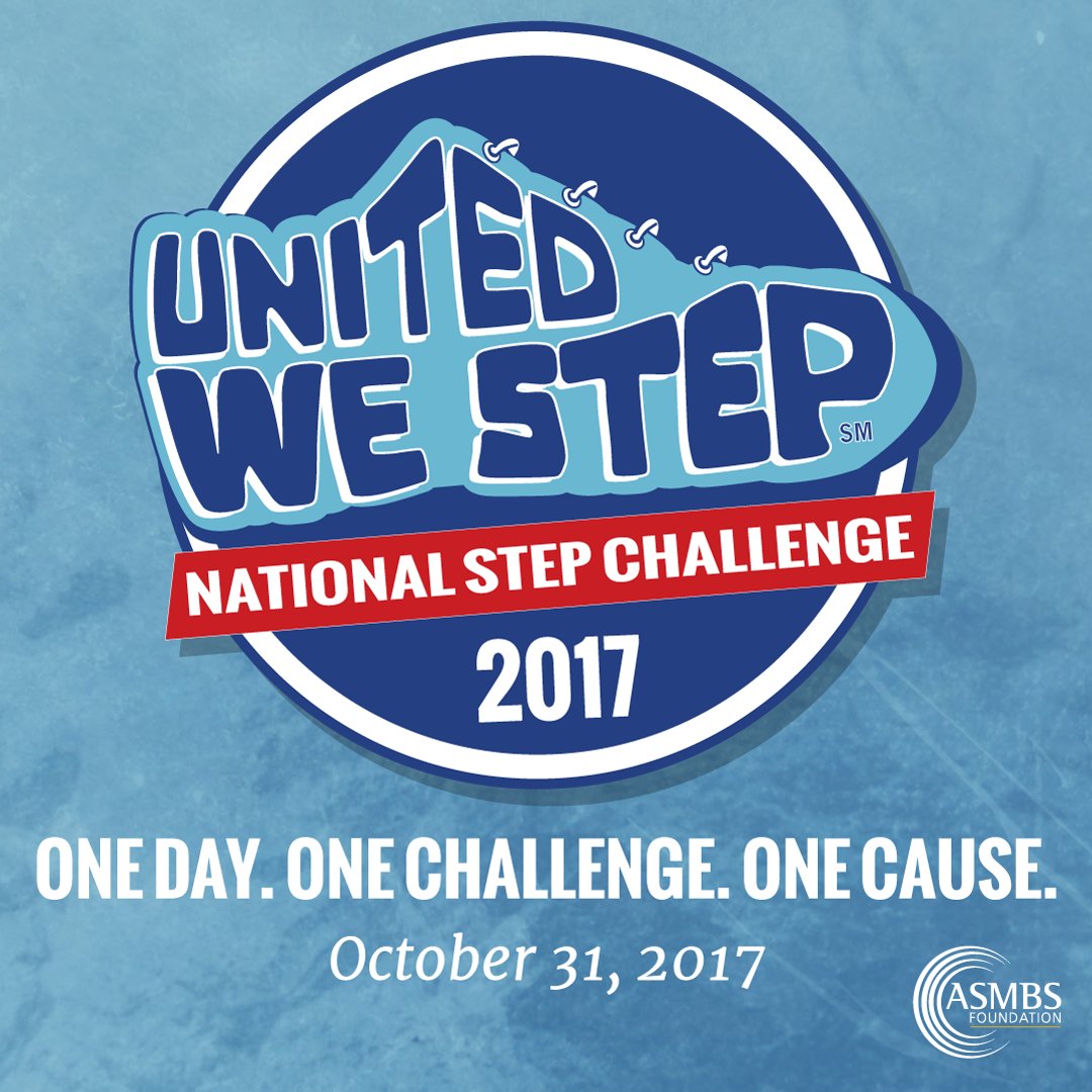 ASMBSFoundation's tweet photo. Today is the day! Don't forget to track your steps for the #UnitedWeStep Challenge. Submit your total here: https://t.co/51mg7YBQpu #OW2017 https://t.co/4R5pgIjR7V