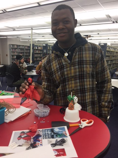 Halloween #makerspace in the CHS Library! #learnbps #rollpats