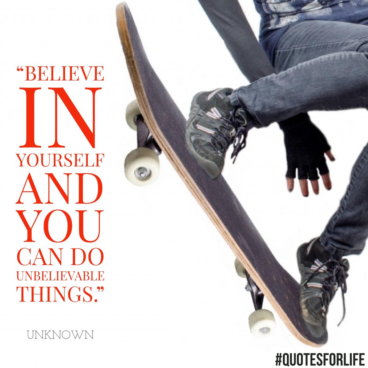 The_Quotes4Life's tweet photo. “Believe in yourself and you can do unbelievable things.” – Unknown
Read more at: https://t.co/EyY046qSK3
#QuotesforLife https://t.co/RHBuEDSfHj