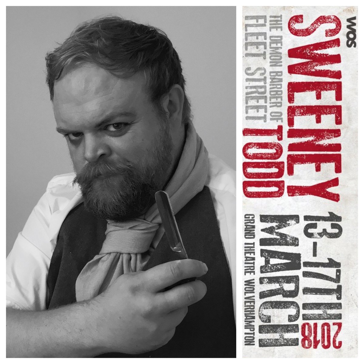 WalsallOpSoc's tweet image. He shaved the faces of gentlemen, who never thereafter were heard of again...

Happy Halloween! Sweeney’s waiting... @WolvesGrand March 2018