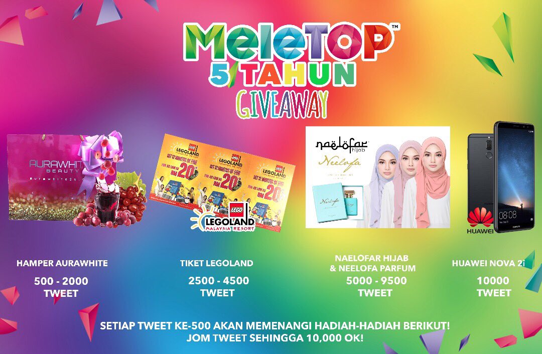 MyMeleTOP's tweet photo. Tweet cepat!! Mana tahu korang boleh menang Handphone Huawei Nova 2i ke malam ni. #MeleTOP banyak2 https://t.co/dfW8HzYdB3