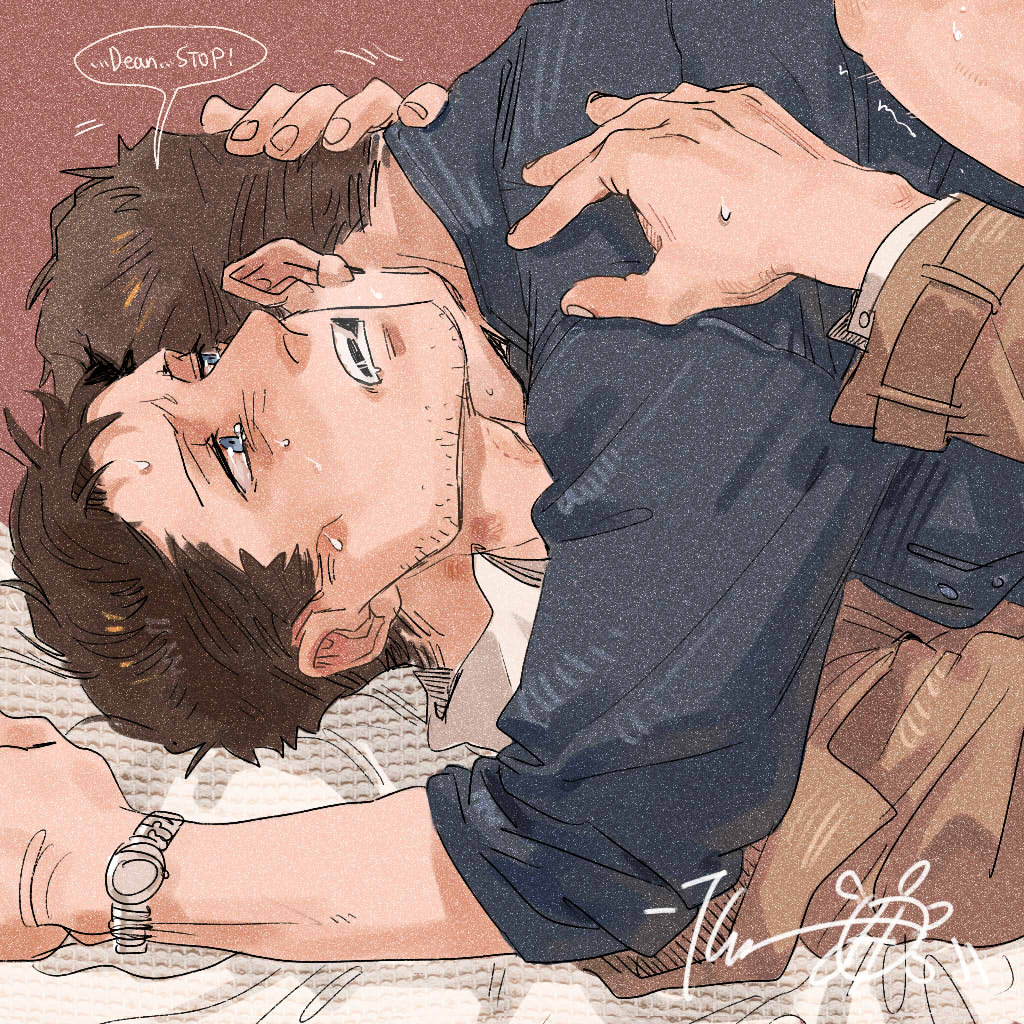 Turtle_GH's tweet photo. #supernatural #spnartwork #destiel #castiel #deanwinchester #deancas They are just merely sharing an embrace.(you should get my point,right😎 https://t.co/X2OwiCwQhd